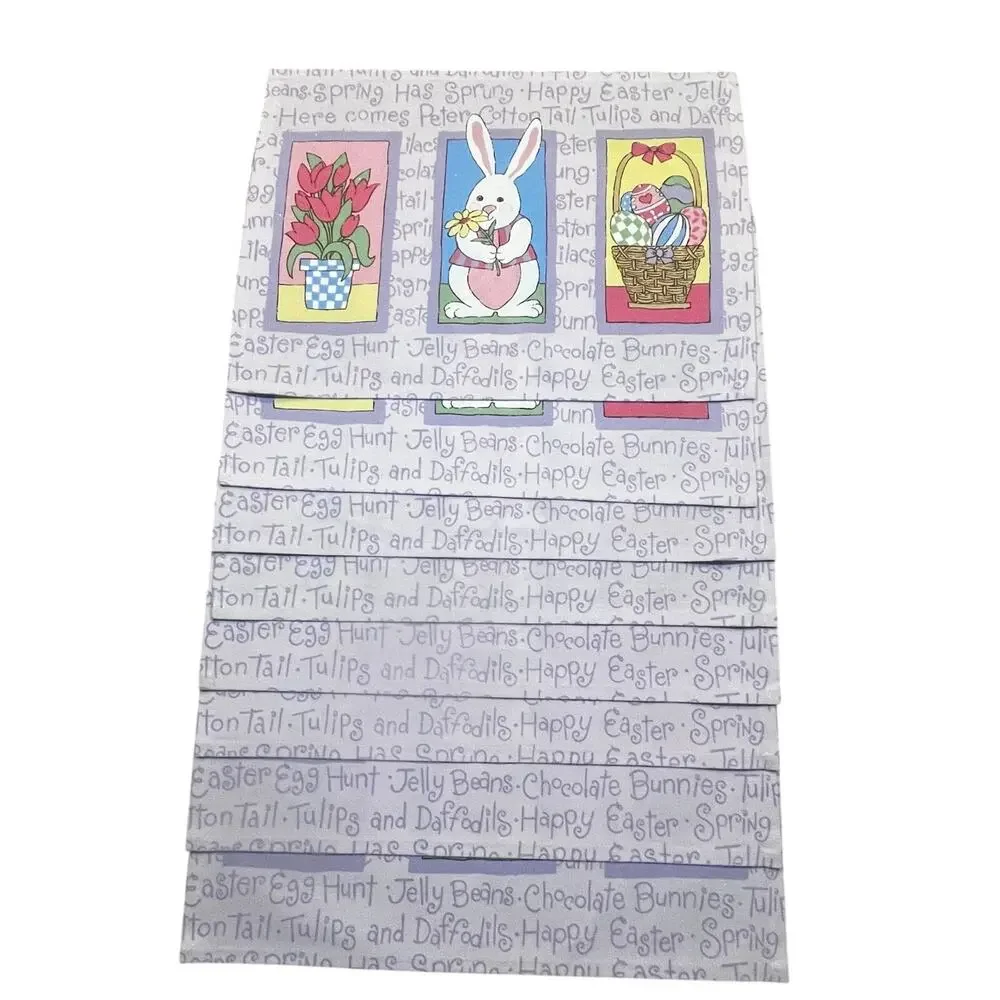 Easter Table Place‎ Mats Bunny Eggs Basket Spring Holiday Decor Set of 8